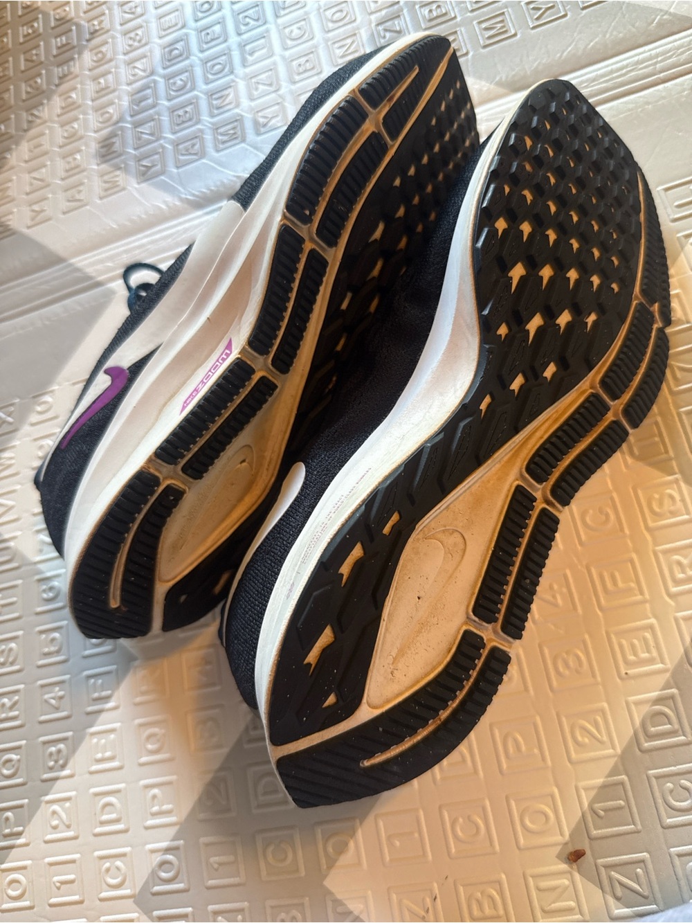Nike Women's Black, White & Purple Running Sneakers